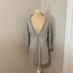 Rosie Neira Grey 3/4 sleeve cardigan